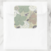 Serene Pastels II Vierkante Sticker (Tas)