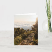 Serene path above the clouds with golden sunrise kaart (Voorkant)