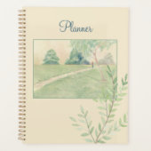 Serene Path Watercolor Dagelijkse Planner (Voorkant)
