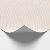 Serene Peach Minimalist Vertical Lines Cadeaupapier (Hoek)
