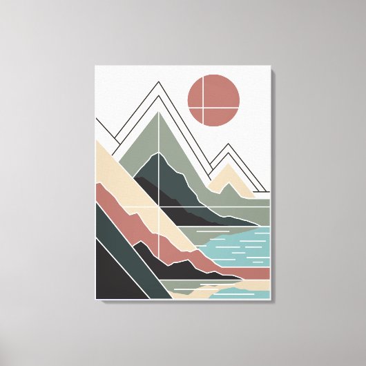 Serene Peaks Canvas Afdruk (Voorkant)