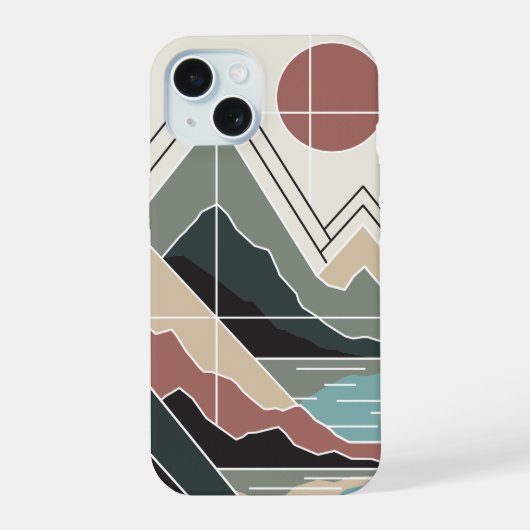 Serene Peaks iPhone 15 Case (Achterkant)