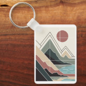 Serene Peaks Sleutelhanger (Voorkant)