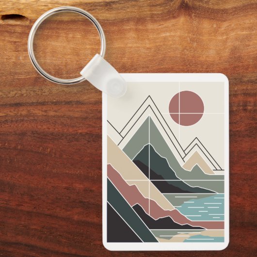 Serene Peaks Sleutelhanger (Voorkant)