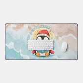 Serene Penguin Reader Large Desk Mat for Writers  (Keyboard & Muis)