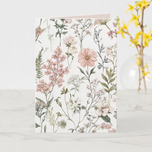 Serene Petals Kaart (Gele Bloem)