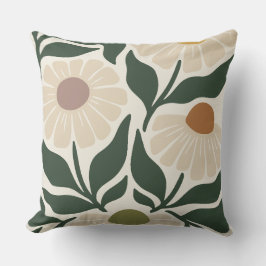Serene Petals Mid Century Kamille Kussen