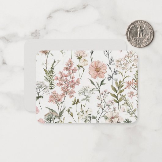 Serene Petals Notitiekaartje (Voorkant / Achterkant in situ)