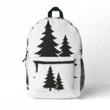 Serene Pine Tree Silhouette