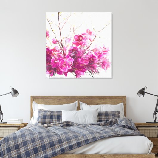 Serene Pink Phalaenopsis Orchid Triptych Canvas (Insitu (Slaapkamer))