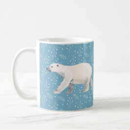 Serene Polar Beer Blauw & Wit Winter Mok