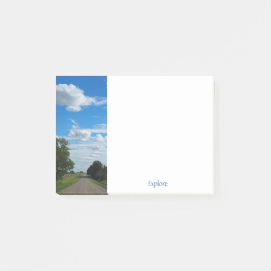 Serene Prairie Road Post-it® Notes (Voorkant)