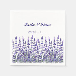 Serene Provence Lavendel Bloemige Bruiloft Servet