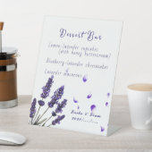 Serene Provence Lavender Floral Wedding Reclamebord Met Voetstuk (Insitu)