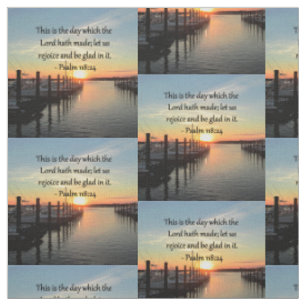 SERENE PSALM 118:24 ZONSONDERGANG OVER HET MEER STOF