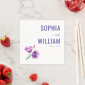 Serene Purple Floral Servet (Insitu)