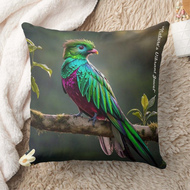 "Serene Quetzal" Kussen (Deken)