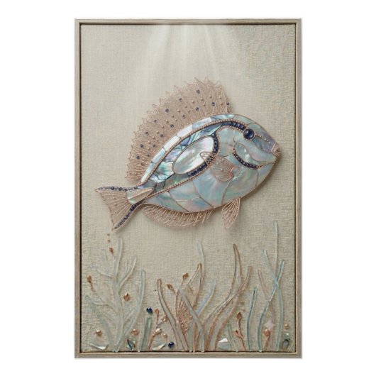 Serene Reef Vissen Muur Kunst Perfect Poster (Voorkant)