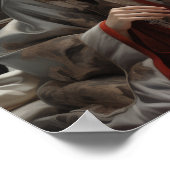 Serene reflecties: een boeiende Chinese meisje con Poster (Hoek)