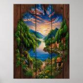 Serene reflecties: een portret van de meren poster (Voorkant)