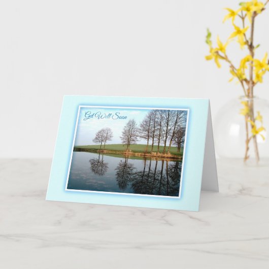 Serene Reflecties van Natuur krijgen een goede Kaa Kaart (Gele Bloem)