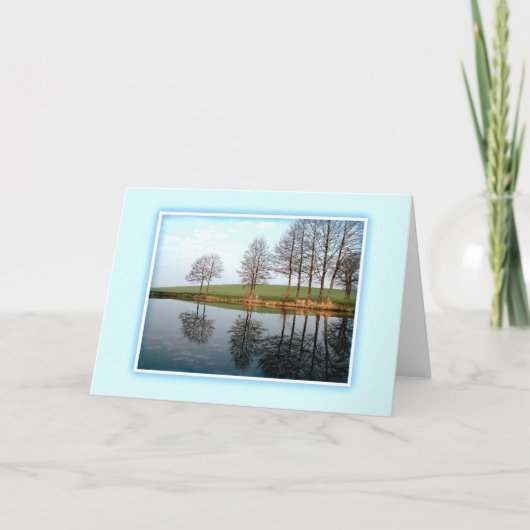 Serene Reflections of Natuur Custom Kaart (Voorkant)