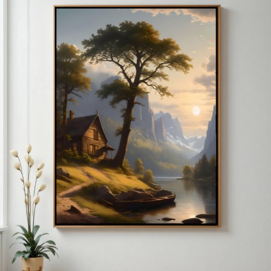 Serene Refuge Stretched Canvas Afdruk