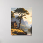 Serene Refuge Stretched Canvas Afdruk (Voorkant)