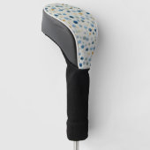 Serene Regen Tuin Bloemmotief (2) Golfheadcover (Schuin)
