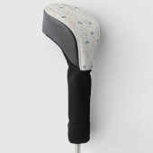 Serene Regentuin Bloemmotief (10) Golfheadcover (Schuin)