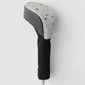 Serene Regentuin Bloemmotief (11) Golfheadcover (Schuin)