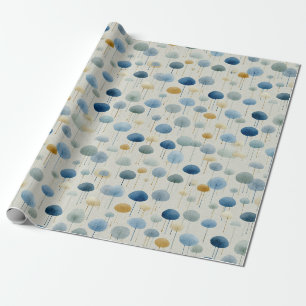 Serene Regentuin Bloemmotief (2) Cadeaupapier