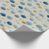 Serene Regentuin Bloemmotief (2) Cadeaupapier (Hoek)