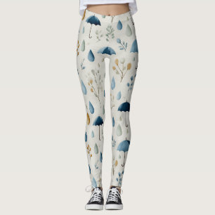 Serene Regentuin Bloemmotief (3) Leggings