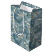 Serene Regentuin Bloemmotief (6) Medium Cadeauzakje (Achterkant Gekanteld)