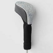 Serene Regentuin Bloemmotief (7) Golfheadcover (Schuin)