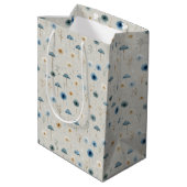 Serene Regentuin Bloemmotief (8) Medium Cadeauzakje (Achterkant Gekanteld)