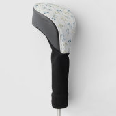 Serene Regentuin Bloemmotief (9) Golfheadcover (Schuin)