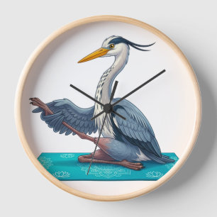 Serene Reiger Doet Reigerhouding Illustratie