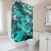 Serene rimpelingen en reflecties douchegordijn (In situ)