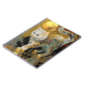 Serene Rinpa Kat | Japanse Gouden Zen Notitieboek (Linkerzijde)