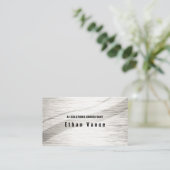 Serene Ripple Silver Visitekaartje (Staand voorkant)