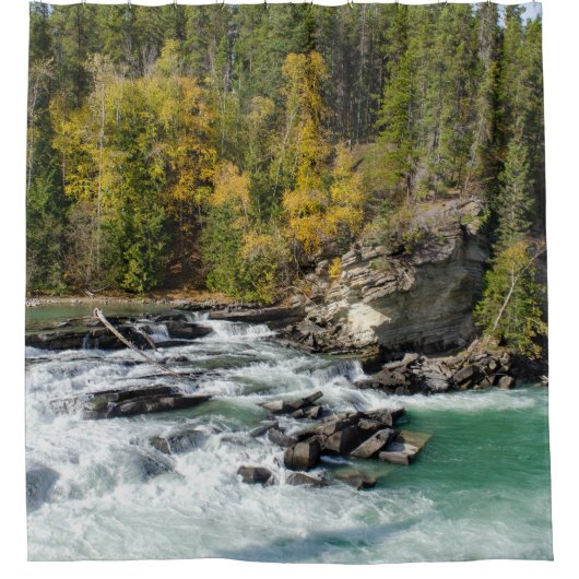 Serene River, Canadian Fraser River Douchegordijn (Voorkant)
