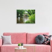 Serene River Elwy & Bridge St. Asaph Canvas Afdruk (Insitu (Woonkamer))