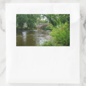 Serene River Elwy & Bridge St. Asaph Rechthoekige Sticker (Tas)