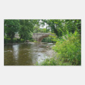 Serene River Elwy & Bridge St. Asaph Rechthoekige Sticker (Voorkant)