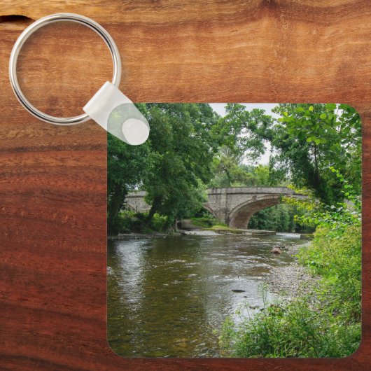 Serene River Elwy & Bridge St. Asaph Sleutelhanger (Voorkant)