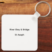 Serene River Elwy & Bridge St. Asaph Sleutelhanger (Achterkant)