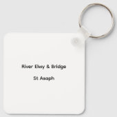 Serene River Elwy & Bridge St. Asaph Sleutelhanger (Achterkant)