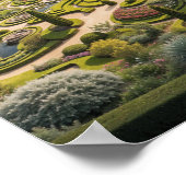 Serene River Garden - Natuur Majesteit en Elegant Poster (Hoek)